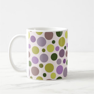 Mug Pois pourpres et verts