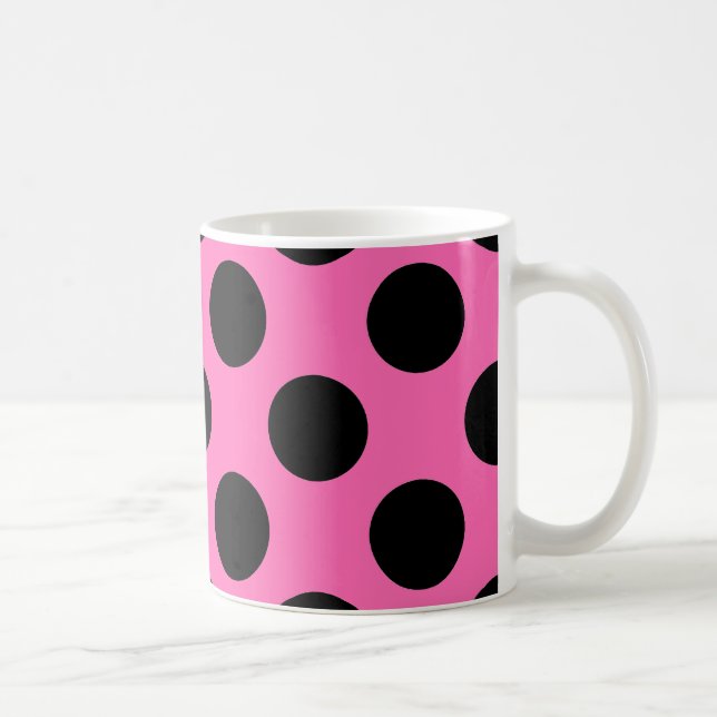 Mug Pois roses chauds (Droite)