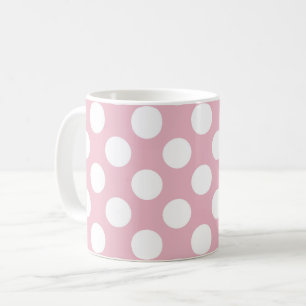 Mug Pois roses, Motif Pointe Polka, Points, Pointe
