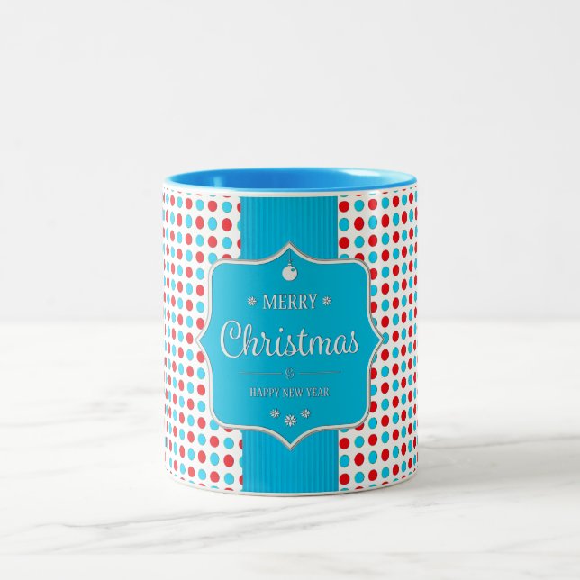 Mug Pois rouge de Noël (Centre)