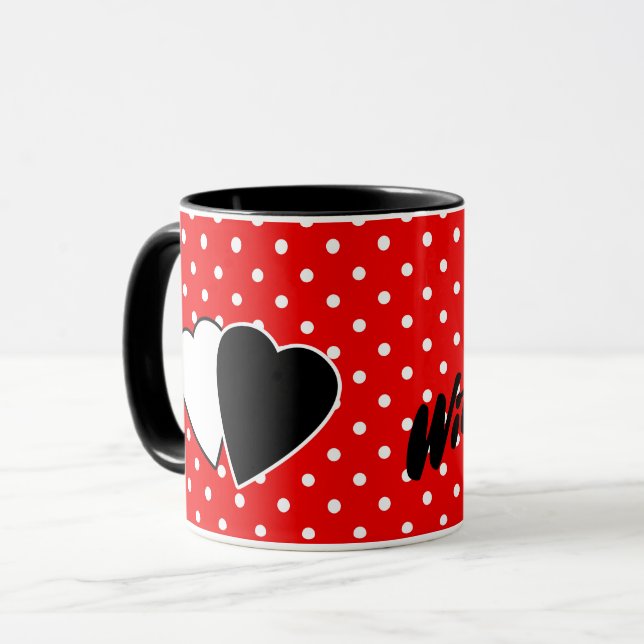 Mug pois rouges (Devant gauche)