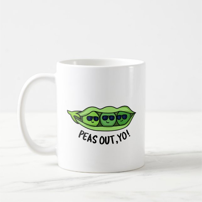 Mug Pois Sortis Yo Funny Peas Pun (Gauche)