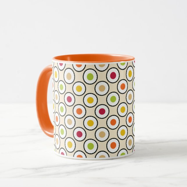 Mug Pois Sushi Maki (Devant gauche)