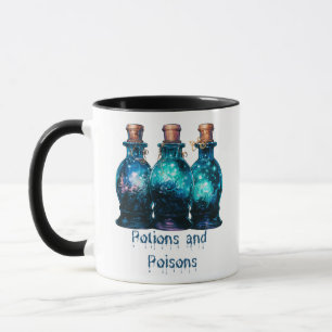 Mug Poisons et poisons Moderne Bleu & Blanc Halloween