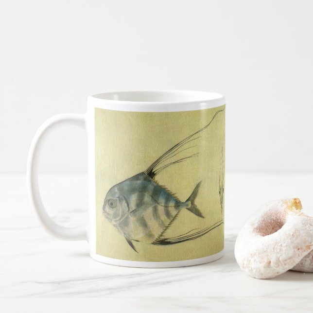 Mug Poisson Alectis indicus, Carangue à trois épines v (Avec donut)