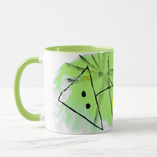 Mug Poisson Art Musique céramique (Gauche)