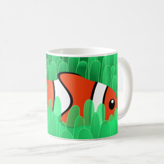 Mug Poisson clown mignon et belle anémone de mer verte