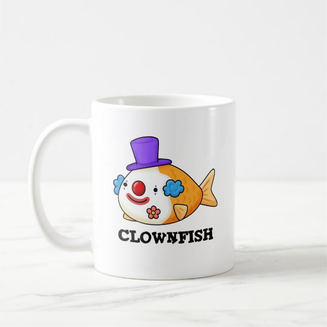 Mug Poisson clownesque Funky Animal Poisson Pun (Gauche)