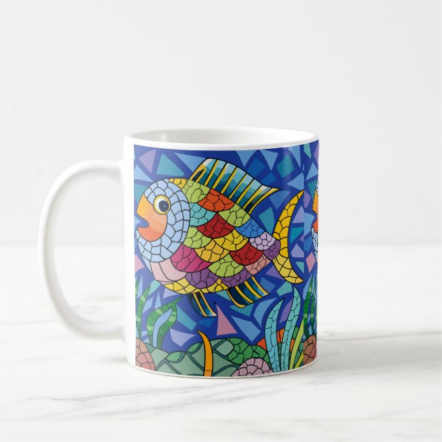 Mug poisson coloré (Gauche)