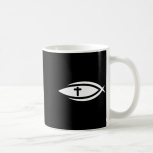 Mug Poisson Croix Jésus Prières chrétiennes Hommes Fem