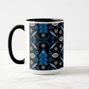 Mug Poisson d'art populaire nordique