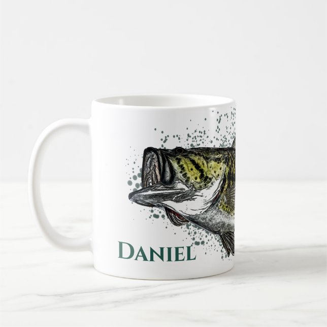 Mug Poisson de basse russe personnalisé (Gauche)