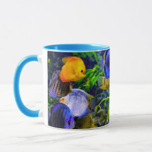 Mug Poisson de mer tropical aquatique coloré vibrant