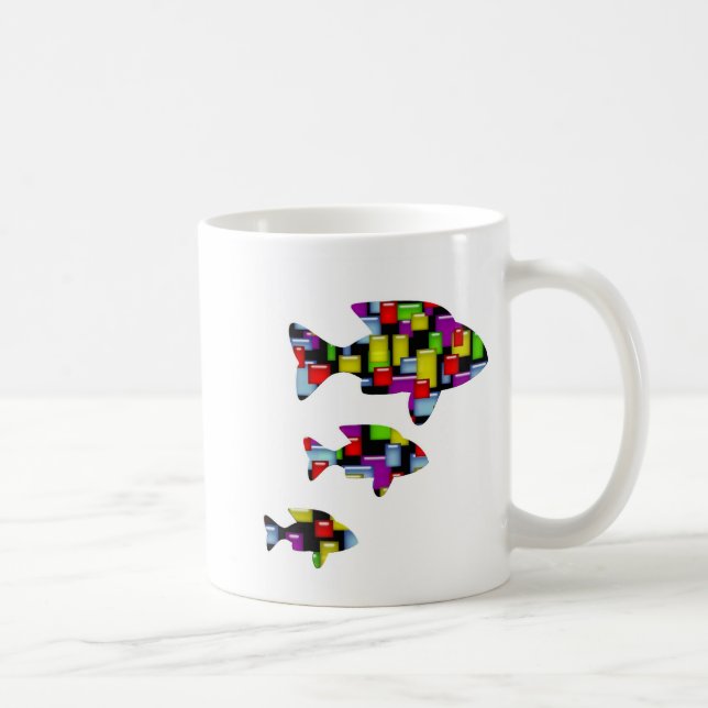 Mug poisson de mosaïque (Droite)