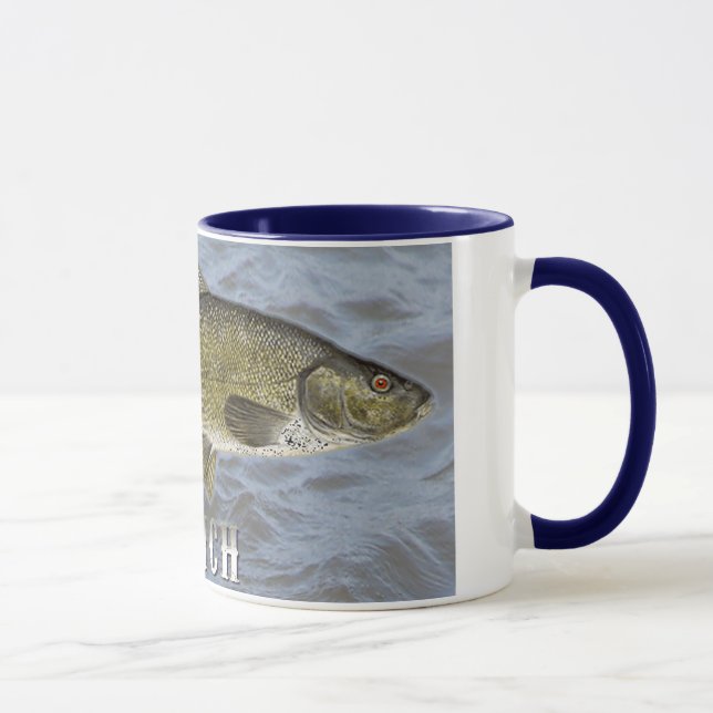Mug Poisson d'eau douce de tanches, avec le fond (Droite)