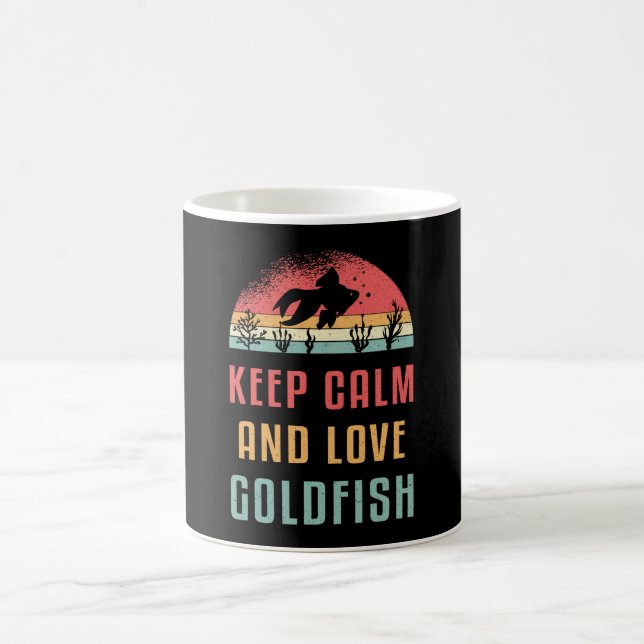 Mug Poisson D'Or Gardez Le Calme Et L'Amour Poisson D' (Centre)