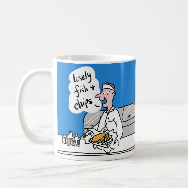 Mug Poisson et chips (Gauche)