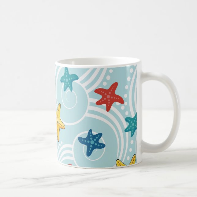 Mug Poisson étoilé dans l'océan Tourbillonnant (Droite)