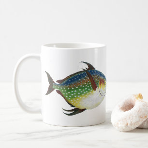 Mug Poisson lunaire tropical, animal aquatique marin v