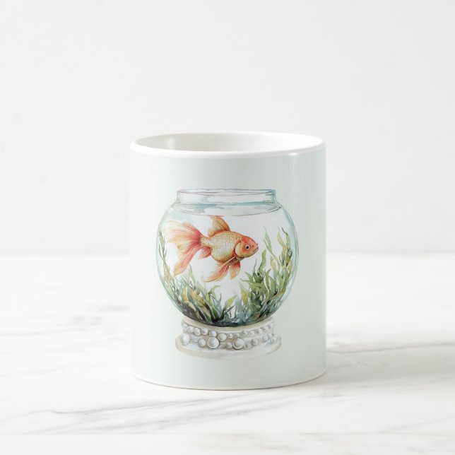 Mug Poisson Orange Pêche dans un Bol (Centre)