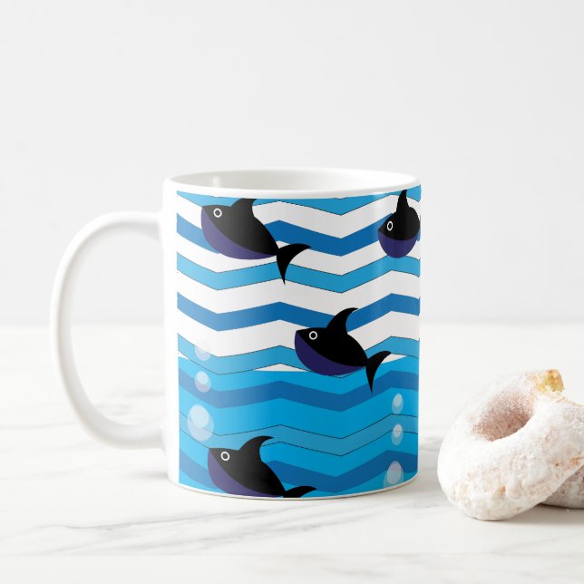 Mug Poisson requin (Avec donut)