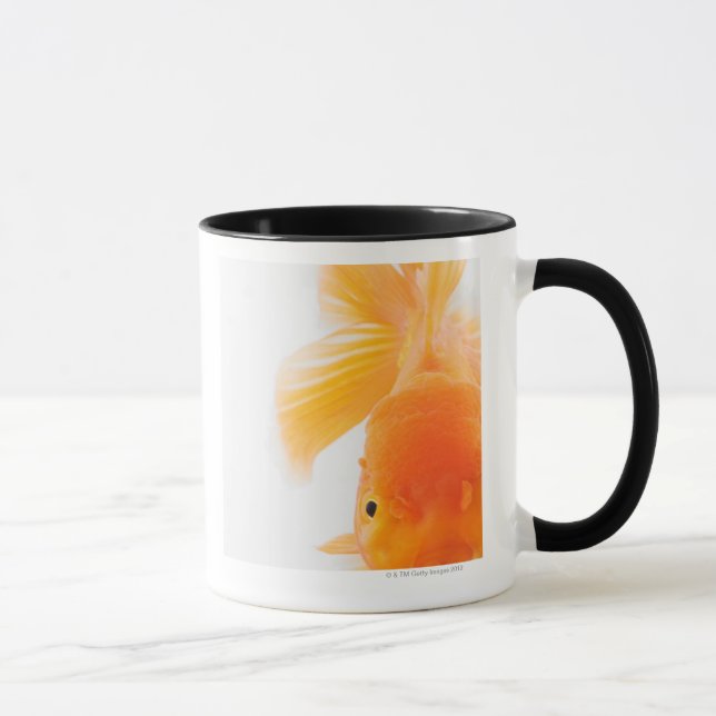 Mug Poisson rouge orange de lionhead (auratus de (Droite)