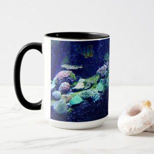 Mug Poisson tropical et boue de corail coloré pour pap