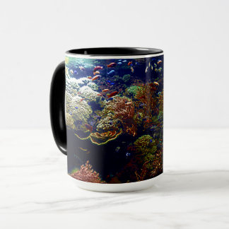 Mug Poisson tropical et boue de corail coloré pour pap