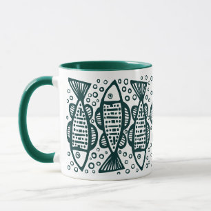 Mug Poisson - Vert foncé