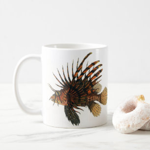 Mug Poisson vintage de Lion, Marine Océan Vie Animal