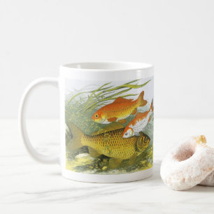 Mug Poisson vintage Koi Poisson, Marine Aquatique Vie