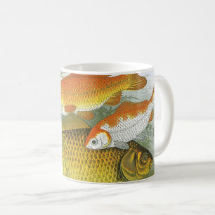 Mug Poisson vintage Koi Poisson, Marine Aquatique Vie