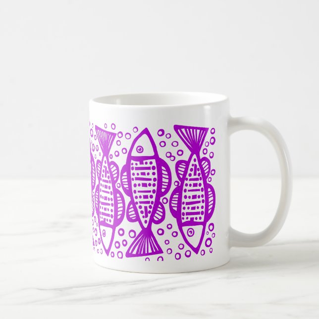 Mug Poisson - Violet (Droite)