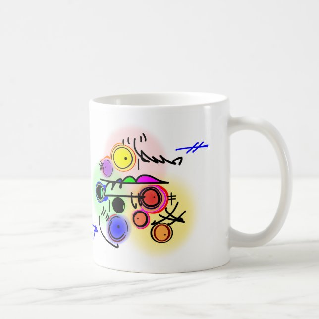 Mug poissons abstraits (Droite)