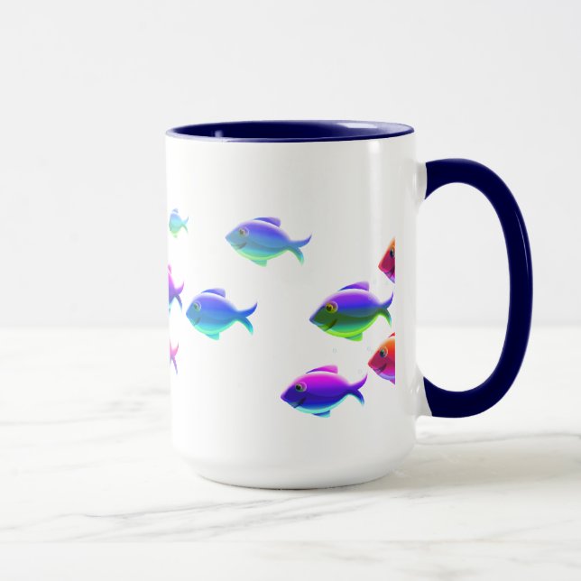 Mug Poissons de natation (Droite)