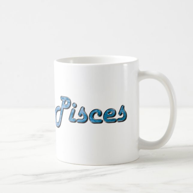 Mug Poissons en Aquamarine (Droite)