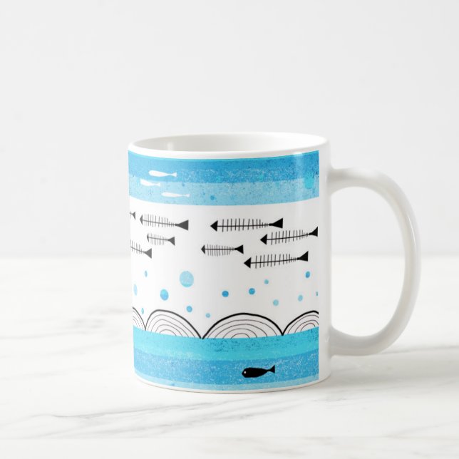 Mug Poissons en mer (Droite)
