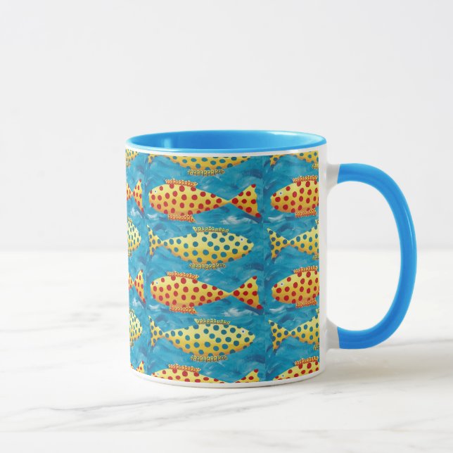 Mug Poissons en pot (Droite)