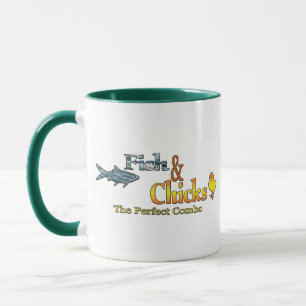 Mug Poissons et pousses Pêche amusante