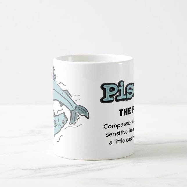 Mug Poissons Le signe de l'eau du poisson muqueuse ast (Centre)