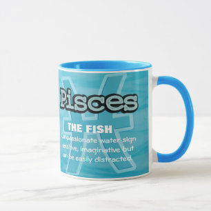 Mug Poissons Le signe de l'eau du poisson muqueuse ast