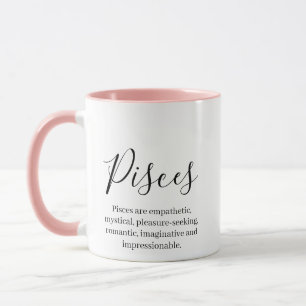 Mug "Poissons personnalisées Signal zodiaque Nom et tr