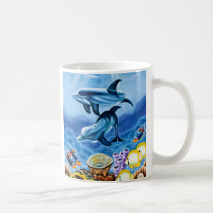 Mug Poissons tropicaux de dauphins