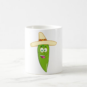 Mug Poivre au chili vert souriant