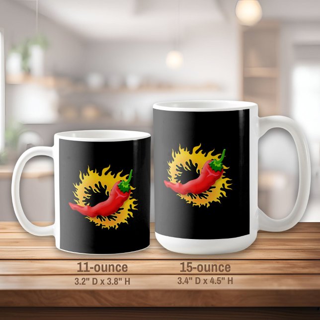 Mug Poivre avec flamme (Créateur téléchargé)