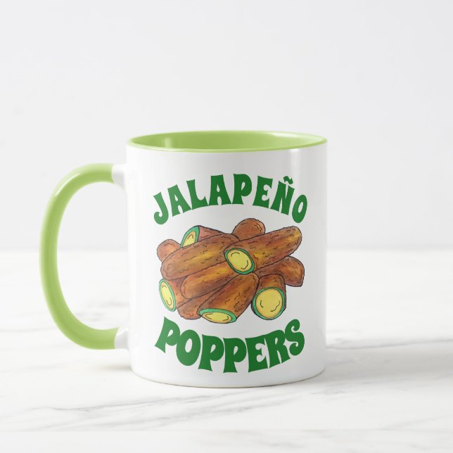 Mug Poivron de Jalapeño frit vert Jalapeno chaud poivr (Gauche)