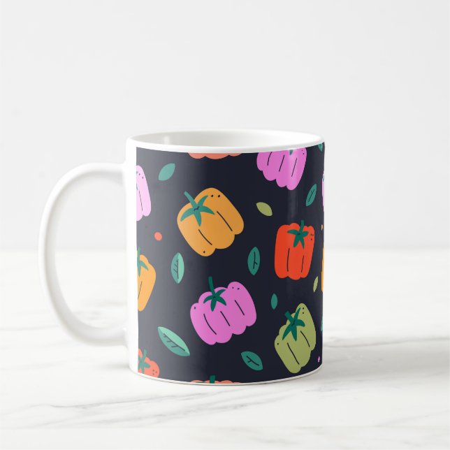 Mug Poivrons Bell Légumes tirés à la main (Gauche)