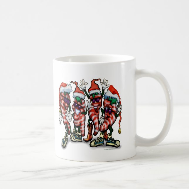 Mug Poivrons de canne à bonbons (Droite)