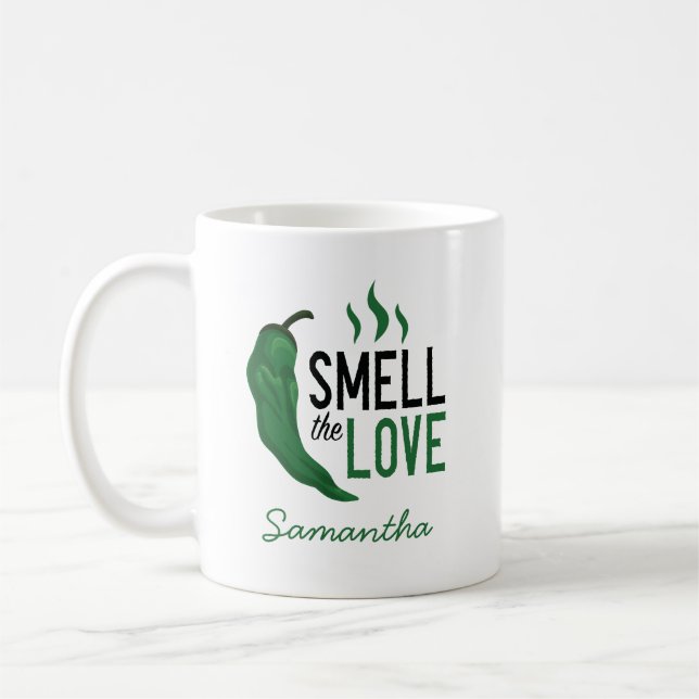 Mug Poivrons Verts Sentez l'Amour (Gauche)