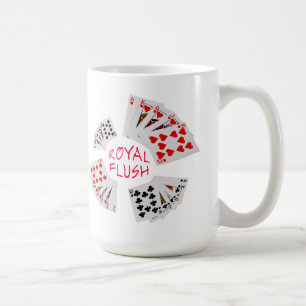 Mug Poker Hands - Royal Flush personnalisable